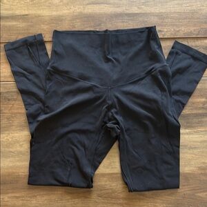 Aerie Offline Real Me 7/8 High Rise Black Leggings Size L